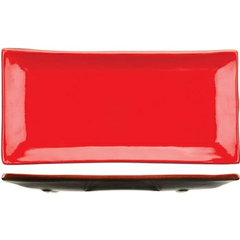Блюдо для подачи Dymov Кармин Д=30 Ш=14.5 см