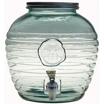 Фото Банка-емкость с краном с крышкой; стекло; 8л; H=24см; прозр. Банка-емкость с краном с крышкой; стекло; 8л; H=24см; прозр.