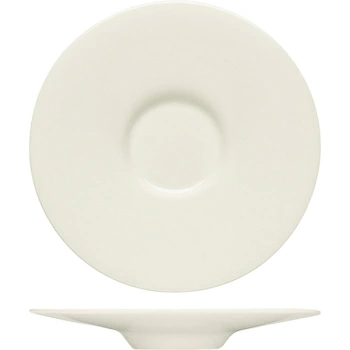 Блюдце «Пьюрити»; фарфор; D=13.5,H=1.8см; белый