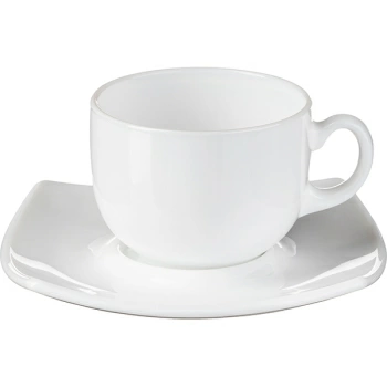 Набор кофейных пар Квадрато 6 шт, 90 мл, белый