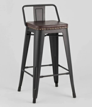 Стул полубарный TOLIX SOFT черный матовый