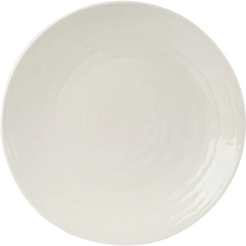 Тарелка «Скейп»; фарфор; D=28.5см; белый