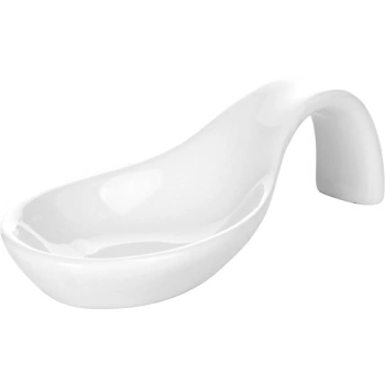 Ложка для комплимента; фарфор; L=13/7см; белый