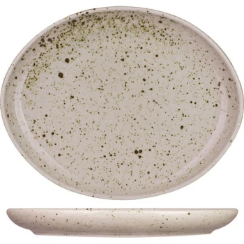 Блюдо овал. «Лайфстиль»; фарфор; L=32,B=25см; песочн.