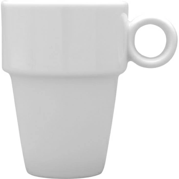 Кружка «Кашуб-хел»; фарфор; 250мл; D=7.5,H=10.5,L=10.5см; белый