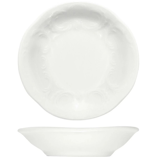 Соусник «Моцарт»; фарфор; D=8см; белый