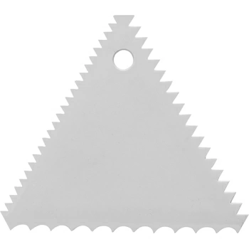 Шпатель кондит.; пластик; L=9.7/9.7,B=9.7см; бежев.