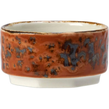 Соусник «Крафт»; фарфор; 55мл; D=6.5,H=3см; терракот