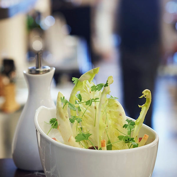 Салатник «Импульс»; фарфор; 250мл; H=9,L=12,B=10см; белый