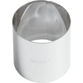 Фото Кольцо кондитерское; сталь нерж.; D=60,H=60мм; металлич. Кольцо кондитерское; сталь нерж.; D=60,H=60мм; металлич.