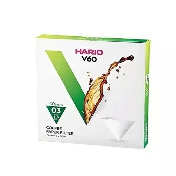 Фильтры Hario V60 бумажные VCF-03-40W 40 шт