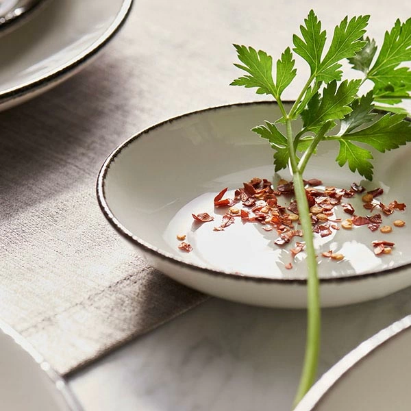 Тарелка мелкая «Чакоул дэпл»; фарфор; D=25.5см; белый