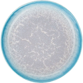 Тарелка глуб. «Нептун»; фарфор; D=22см; бирюз.,белый