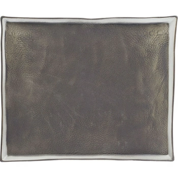 Блюдо прямоуг. «Сольстис Мун Лайт»; фарфор; H=1.5,L=21,B=17.5см; серый,черный