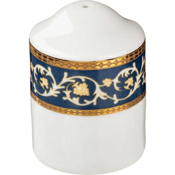 Перечница «Рома»; фарфор; D=4.3,H=6.5см; белый,синий