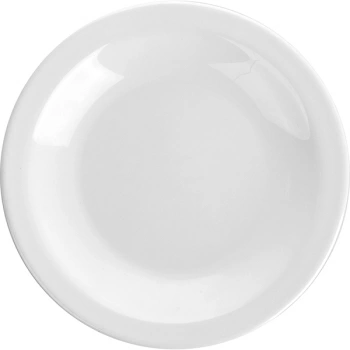 Тарелка глубокая «Отельер»; стекло; 300мл; D=22.5см; белый