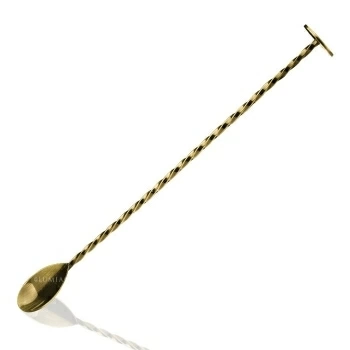 Барная ложка с мадлером Lumian  28 см бронза