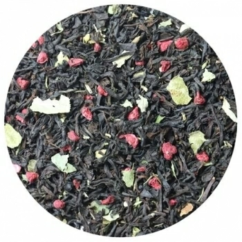 Чай ароматизированный черный с малиной, с медом и чабрецом LBS Tea