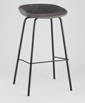 Стул барный Beetle Lite PU серый