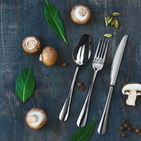 Вилка столовая «Аркада»; сталь нерж.; L=205/70,B=4мм; металлич.