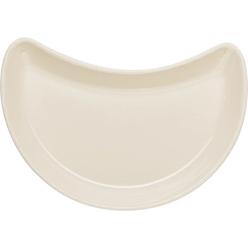 Блюдо-полумесяц «Айвори»; фарфор; D=20.2,H=1,L=20,B=11см; слон.кость