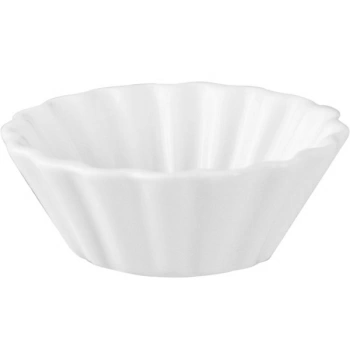 Салатник для компл. с волн.краями «Кунстверк»; фарфор; 50мл; D=7.1,H=2см; белый