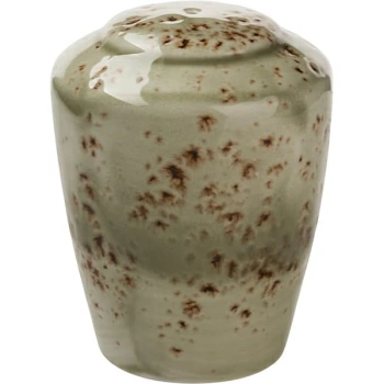 Солонка «Крафт»; фарфор; D=5.7,H=7.4см; зелен.