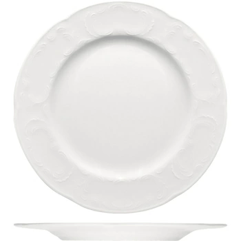 Тарелка мелкая «Моцарт»; фарфор; D=16.5,H=1см; белый