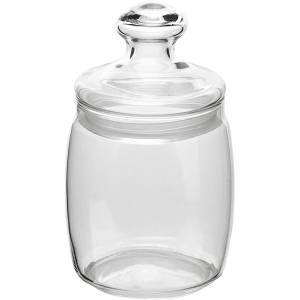 Банка с крышкой «Чешни»; стекло,резина; 920мл; D=9.4,H=18.5см; прозр.