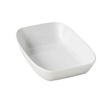 Блюдо прямоуг.; фарфор; H=4.8,L=20.7,B=14.4см; белый