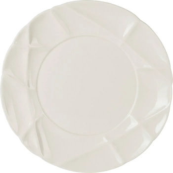 Тарелка  мелкая «Саксэшен»; фарфор; D=21,H=2.2см; белый