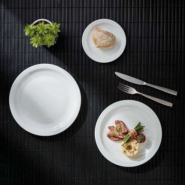 Тарелка мелкая «Отельер»; стекло; D=15.5,H=1.5см; белый