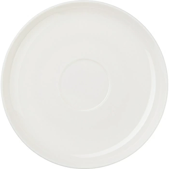 Блюдце «Перла»; фарфор; D=15,H=1.8см; белый