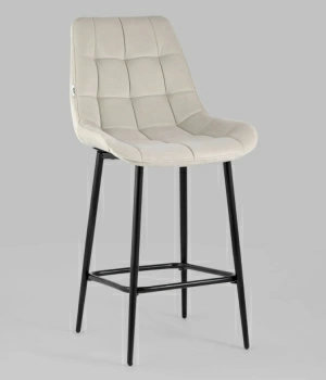 Стул полубарный Флекс велюр бежевый