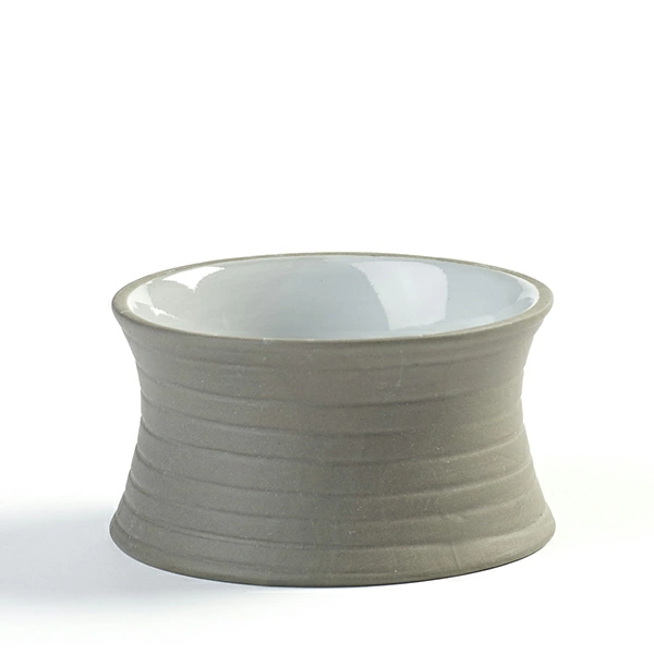 Салатник для компл.; керамика; D=9,H=4см; белый,серый