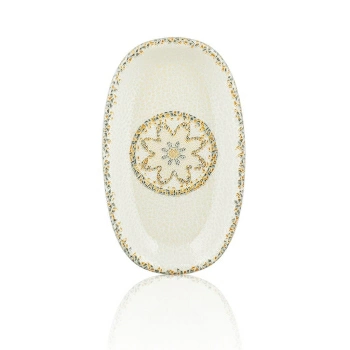 Блюдо овальное By Bone Tessera 19x11 см