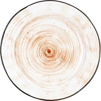 Тарелка  мелкая «Пастораль»; фарфор; D=22.8,H=2см; оранжев.