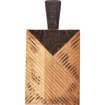 Доска для подачи прямоуг.с ручкой(11см); дуб; H=25,L=270,B=200мм