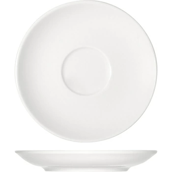 Блюдце «Опшенс»; фарфор; D=12,H=1.3см; белый