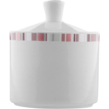 Сахарница с крышкой; фарфор