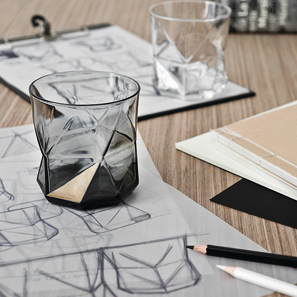 Олд Фэшн «Кассиопея»; стекло; 330мл; D=86,H=88мм; серый