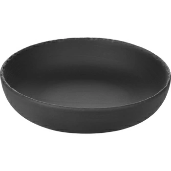 Салатник «Базальт»; фарфор; 1000мл; D=22,H=5.5см; черный