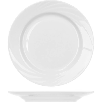 Тарелка мелкая «Голубка»; фарфор; D=20см; белый