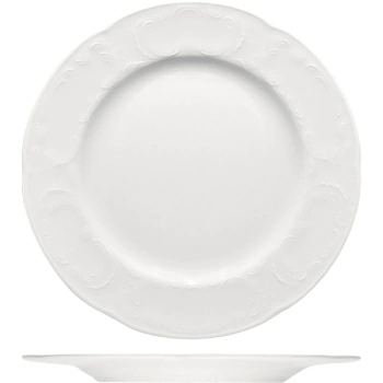 Тарелка мелкая «Моцарт»; фарфор; D=30,H=2.2см; белый