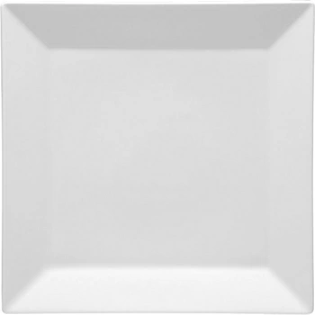 Тарелка квадратная «Классик»; фарфор; H=2,L=27,B=27см; белый