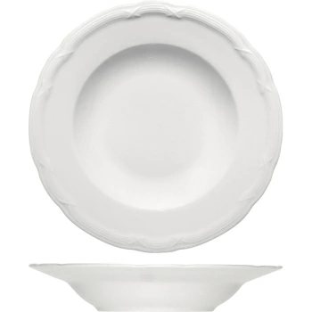 Тарелка глубокая «Штутгарт»; фарфор; D=20,H=4.5см; белый