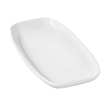 Блюдо прямоуг.; фарфор; H=2.9,L=24,B=12.5см; белый