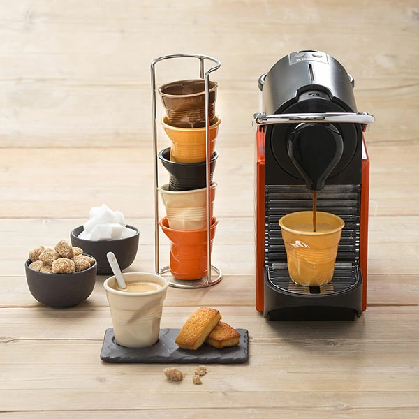 Стакан для эспрессо «Фруассэ»; фарфор; 80мл; D=65,H=60мм; черный