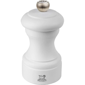 Мельница для соли метал.мех.матов.; дерево; D=5.2,H=10см; белый
