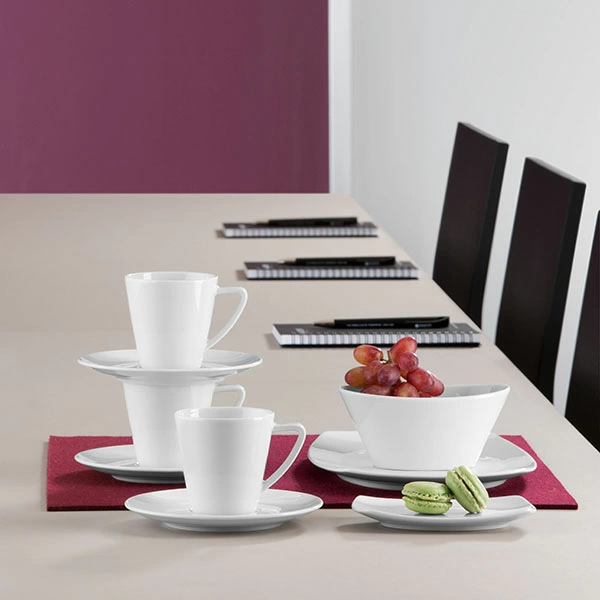 Тарелка квадратная «Опшенс»; фарфор; L=24.5,B=24.5см; белый